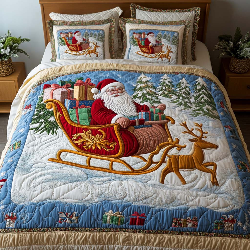 Cozy Wonderland Quilted Bedding Set Twin Comforter Sets Christmas Gifts For Men Who Have Everything