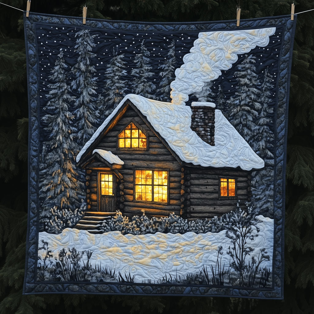 Cozy Wooden Christmas Cabin Quilt Stylish Quilt Blanket to Upgrade Your Bedroom