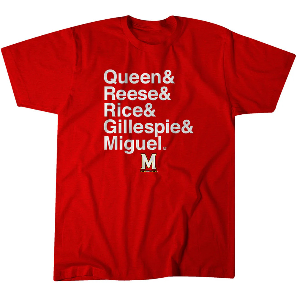 Crab Five T-Shirt Crab 5 Queen Reese Rice Gillespie Miguel Maryland Basketball Fans Gifts
