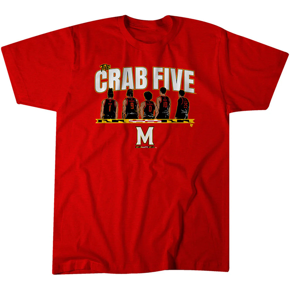 Crab Five T-Shirt Maryland Basketball The Crab 5 Shirt Merch Gifts For Fans
