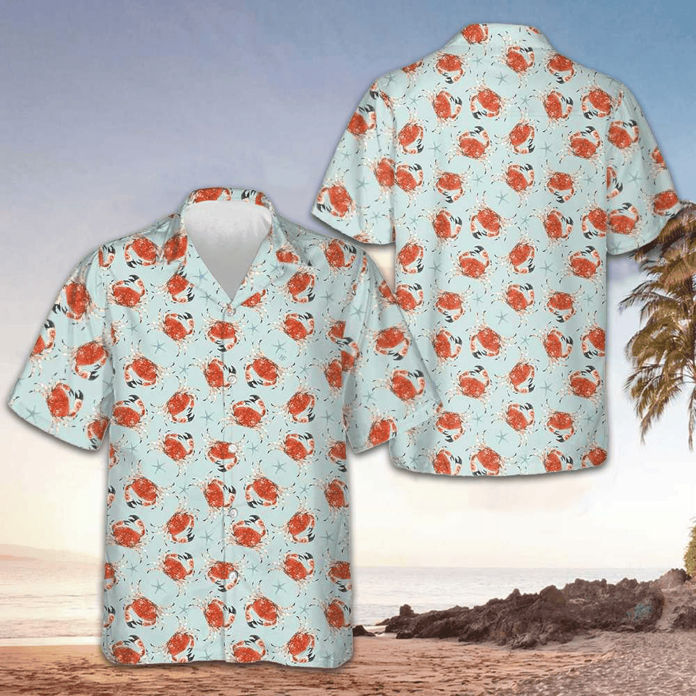 Crab Underwater Hawaiian Shirt Cool Summer Shirts Gifts For Crab Lovers Crab Underwater Hawaiian Shirt Cool Summer Shirts Gifts For Crab Lovers