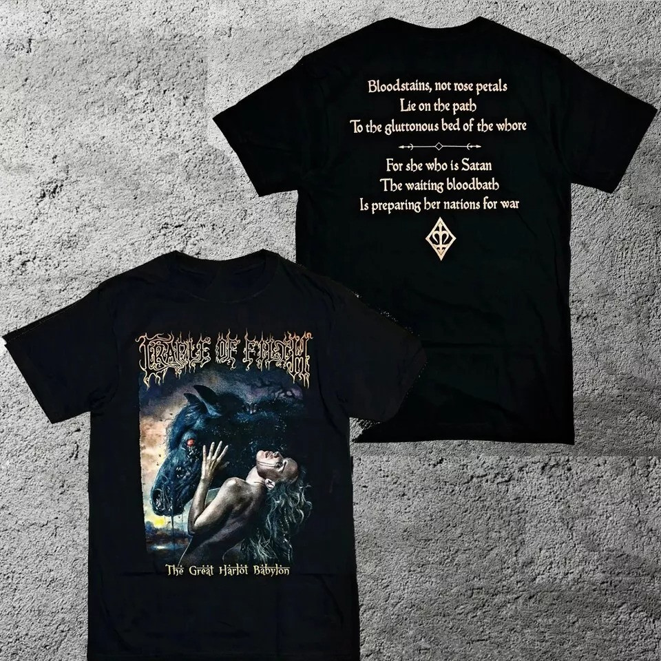 Cradle of Filth Band Unisex Cotton T-Shirt Gift For Fans