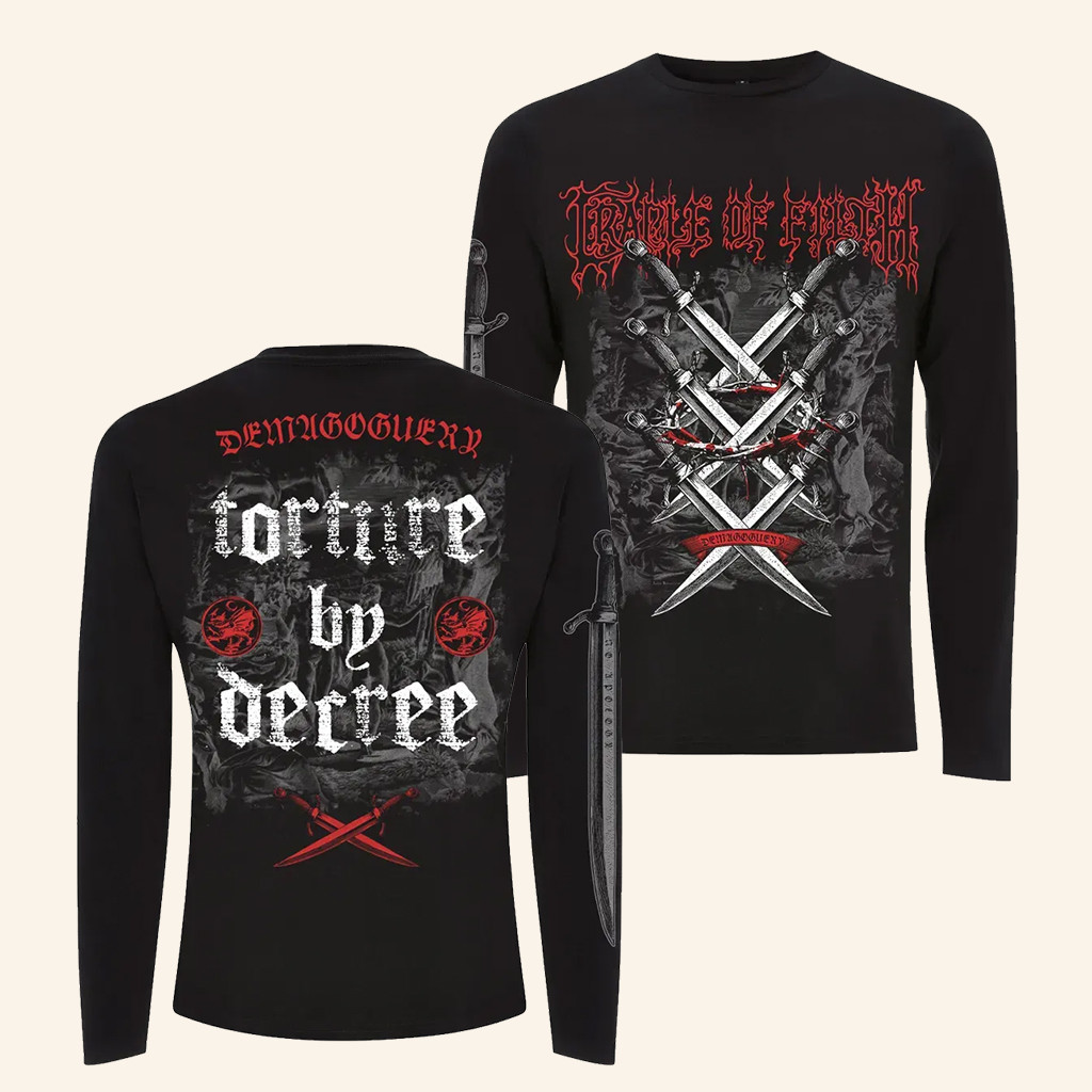Cradle Of Filth Merch Cradle Of Filth Demugoguery Long Sleeve Shirt Gifts For Fans
