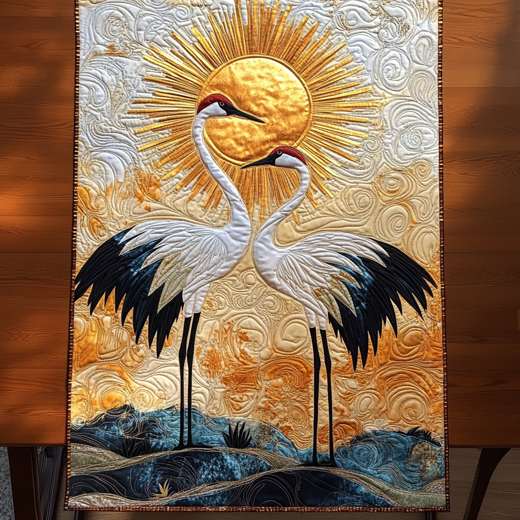 Crane Quilted Table Runner Best Christmas Gifts For Couples Housewarning