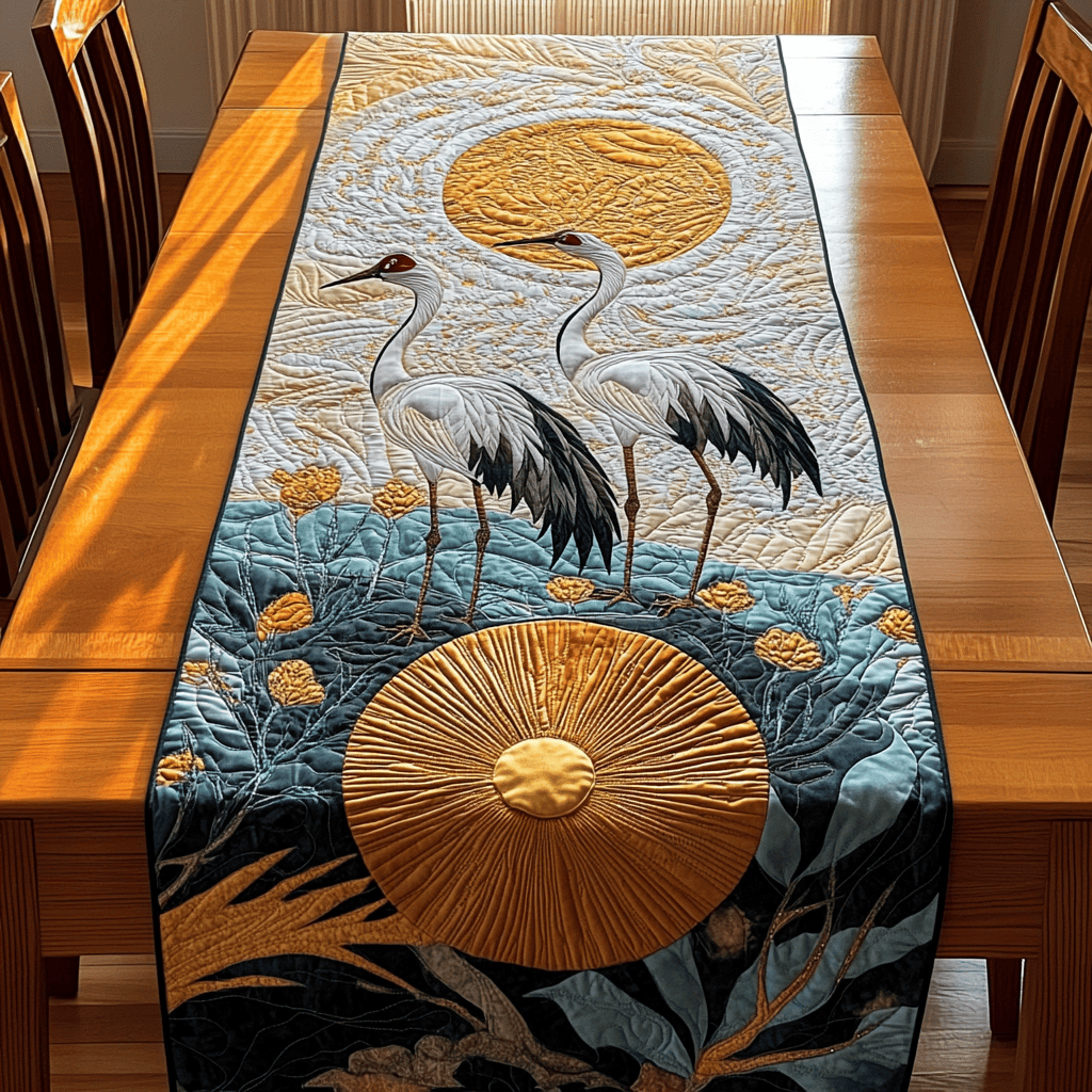 Crane Quilted Table Runner Christmas Gifts For Couples Parents Ideas
