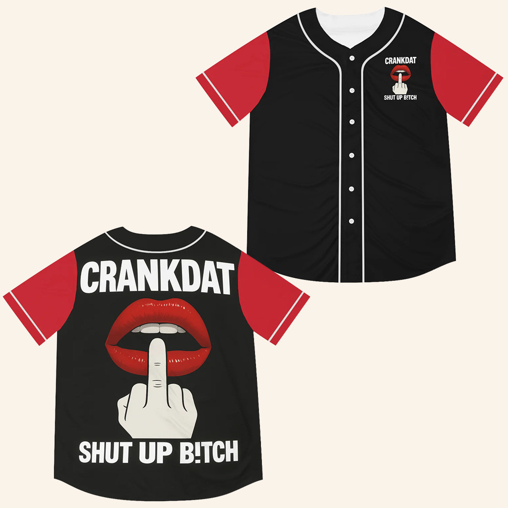 Crankdat Merch Crankdat Shut Up Jersey EDM Rave Jersey Colorful Festival Apparel Him Gifts