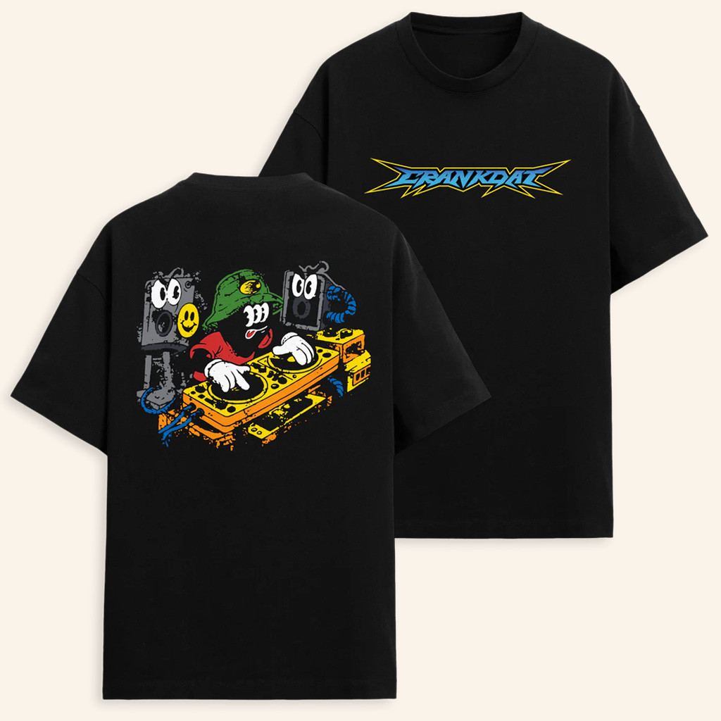 Crankdat Merch Festival Black T-Shirt Unique Gifts For DJ Lovers