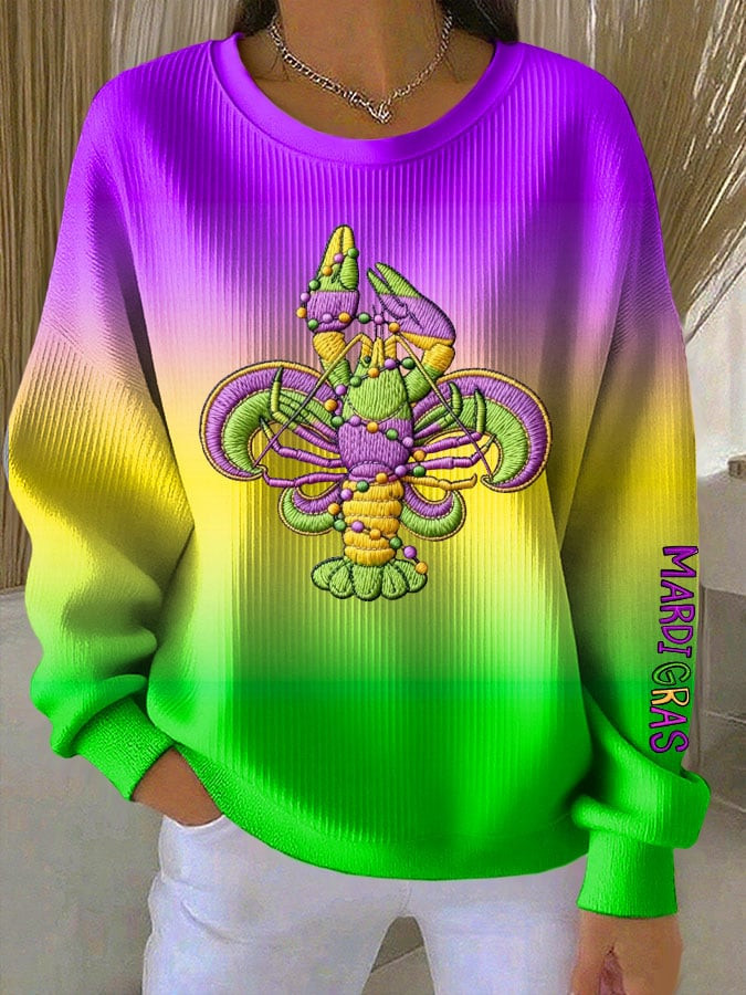 Crawfish Mardi Gras Sweatshirt Fat Tuesday Clothes Good Gifts For Mother