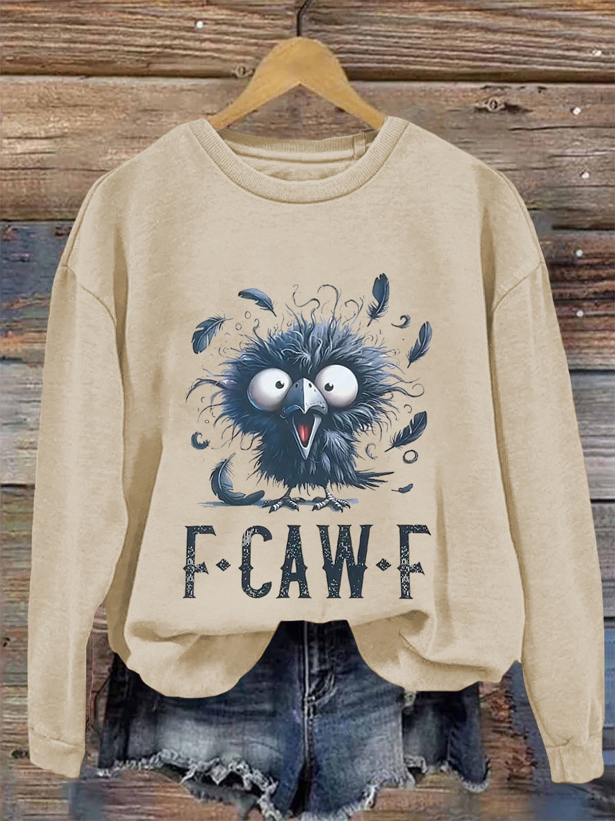 Crazy Chicken Fcawf T-Shirt Animal Themed Funny Meme Shirt Sarcastic Gifts For Her