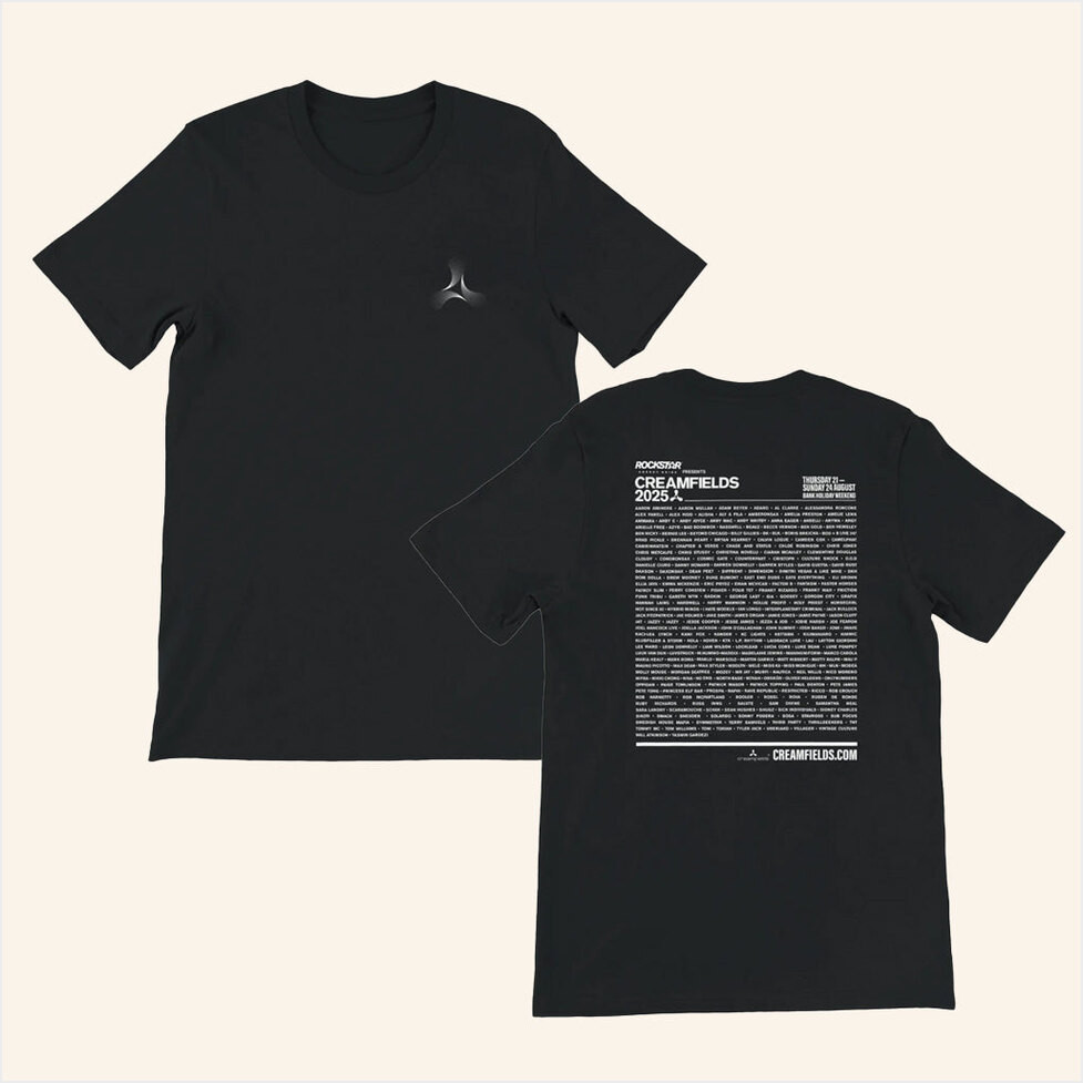 Creamfields Merch Creamfields 2025 Black T-Shirt Gifts For Dad Birthday Gifts For Besties