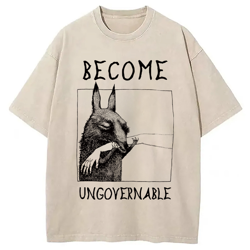 Creature Bite Washed T-Shirt Funny Aesthetic Trendy Apparel Gifts For Brother