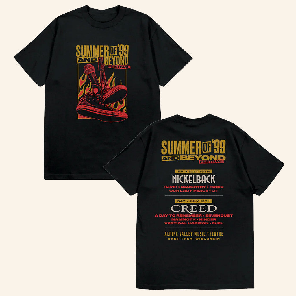 Creed Merch Summer Of '99 And Beyond Festival Sneakers T-Shirt Gift Ideas For Dad Creed Merch Summer Of '99 And Beyond Festival Sneakers T-Shirt Gift Ideas For Dad