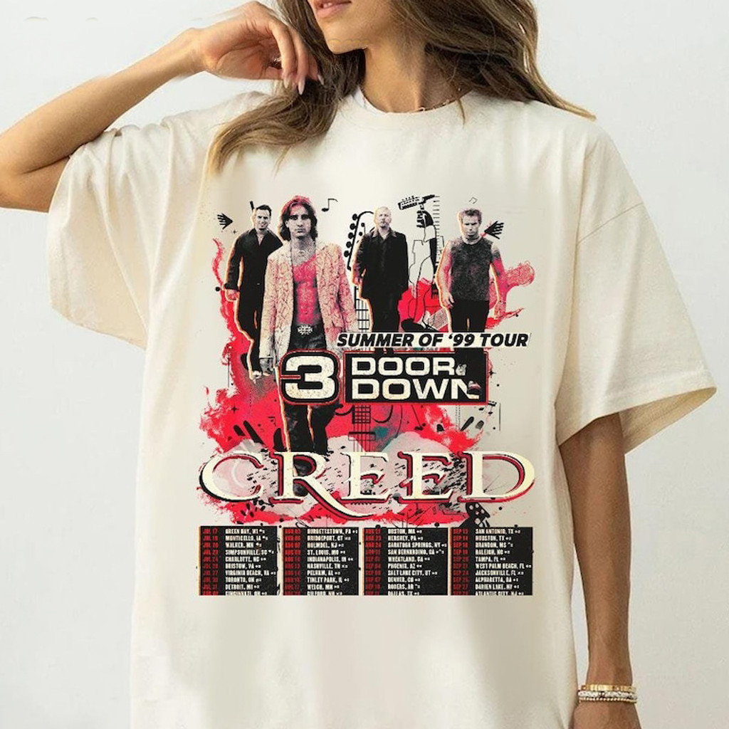 Creed Summer Of 99 Tour Shirt Creed Merch Gifts For Rock Music Lovers Creed Summer Of 99 Tour Shirt Creed Merch Gifts For Rock Music Lovers