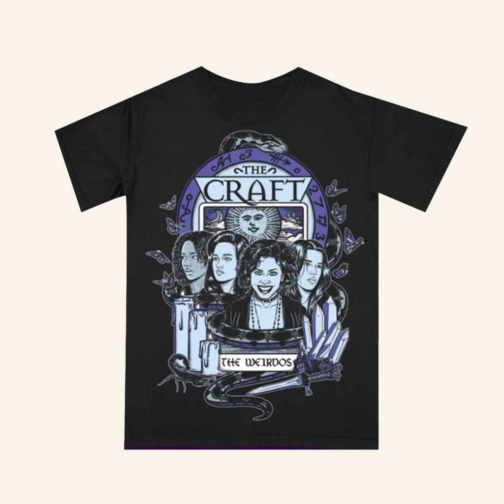 Creep O Rama Merch The Craft Black T-Shirt Horror Clothing Halloween Gifts Creep O Rama Merch The Craft Black T-Shirt Horror Clothing Halloween Gifts
