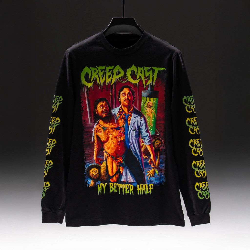 Creepcast Merch My Better Half Long Sleeve Shirt Halloween Gift Ideas For Brother