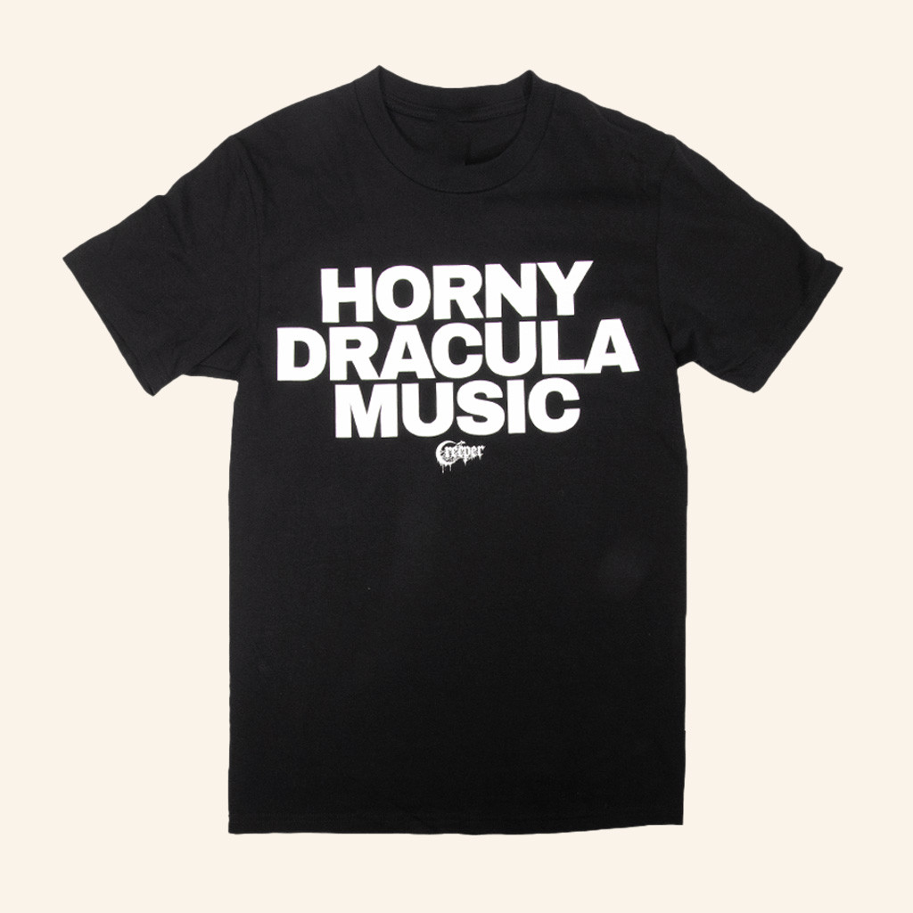 Creeper Cult Merch Horny Dracula Music T-Shirt Christmas Presents For Son