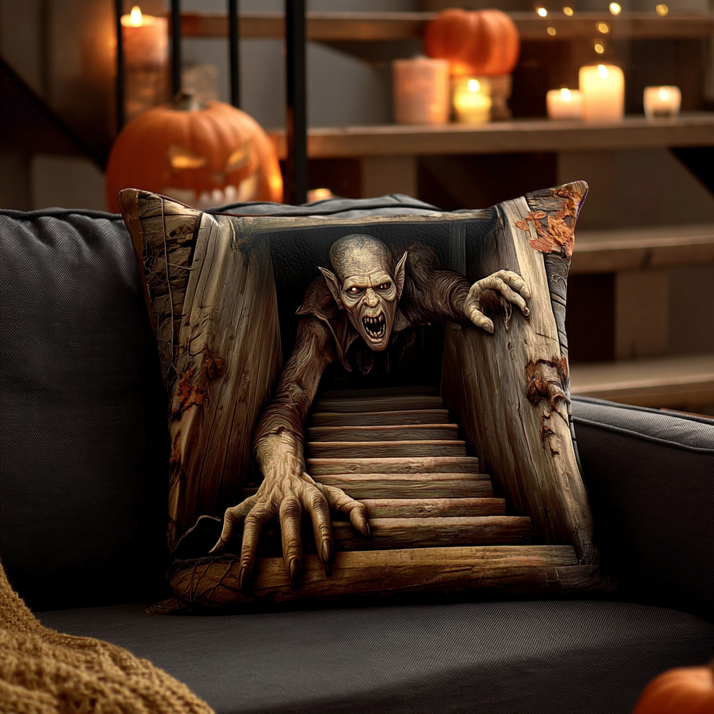 Creeping Ghoul Quilted Pillow Case Holiday Pillow Cases Gifts For Halloween Lovers