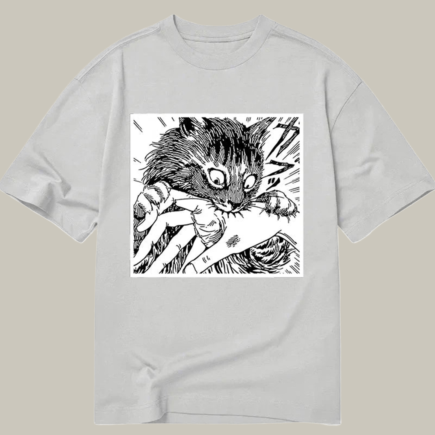 Creepy Cat Anime Horror Anteater Classic Shirt Funny Animal T-Shirt Brother In Law Xmas Gifts