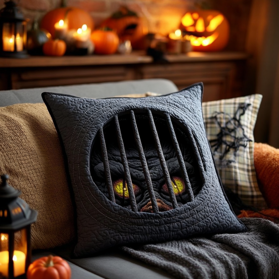 Creepy Cellar Hatch Quilted Pillow Case Cute Pillow Covers Halloween Gifts For Her