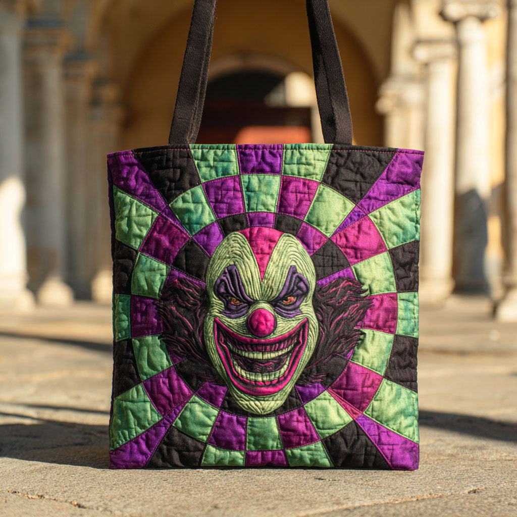 Creepy Clown Quilted Tote Bag Autumn Gifts Items