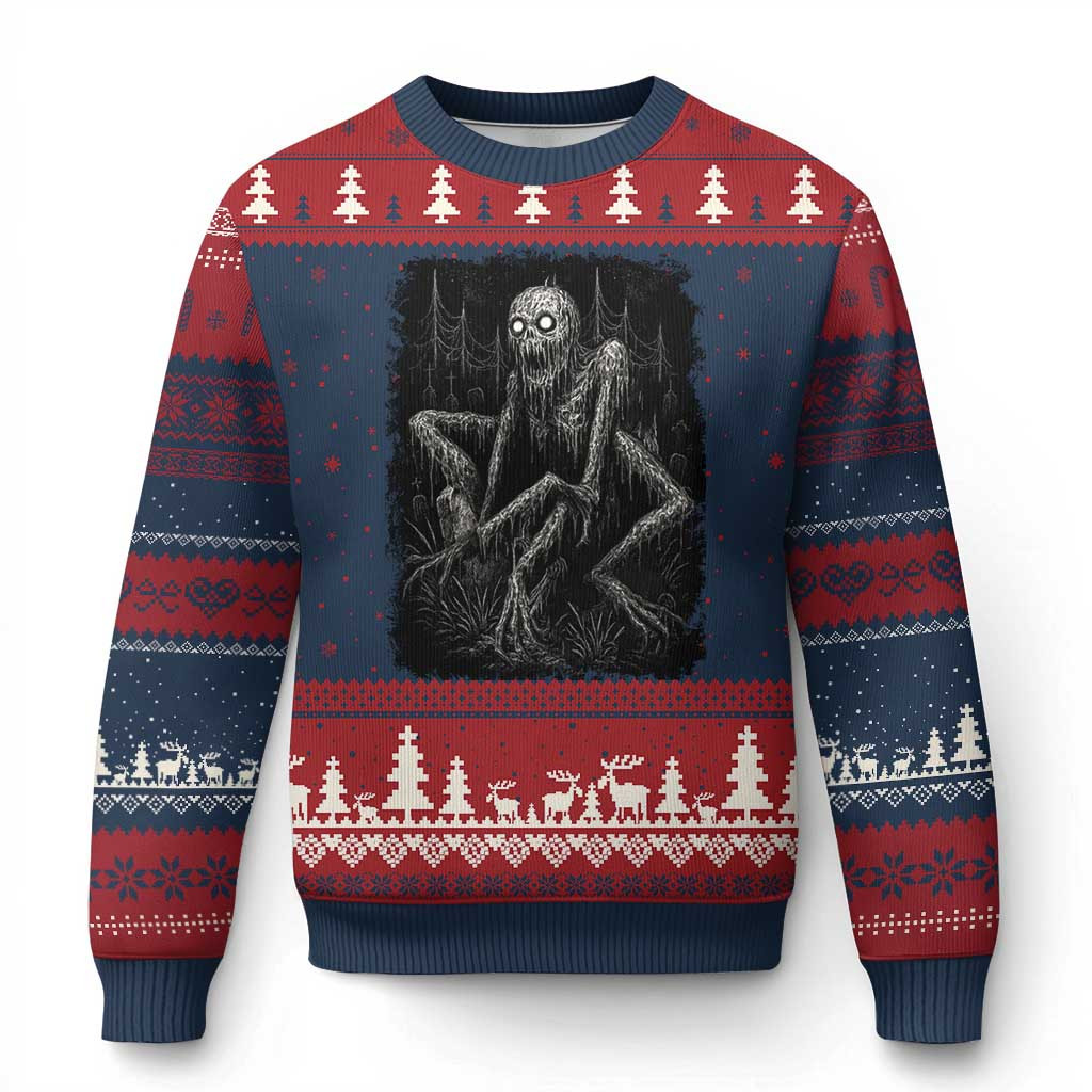 Creepy Rake Ugly Christmas Sweater Unique Dark Humor Xmas Sweaters For Men