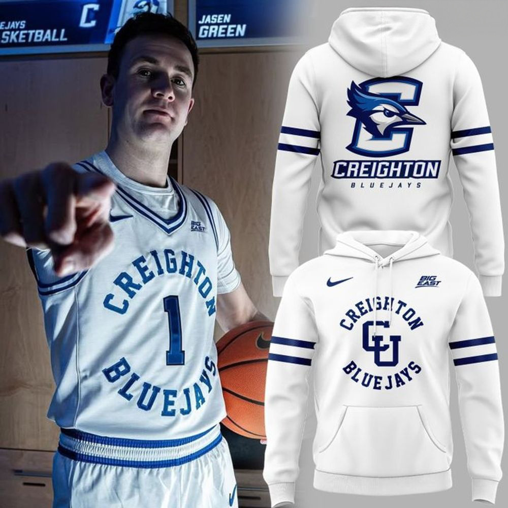Creighton Bluejays Men's Basketball Throwback Limited Hoodie Good Gifts For Basketball Lovers