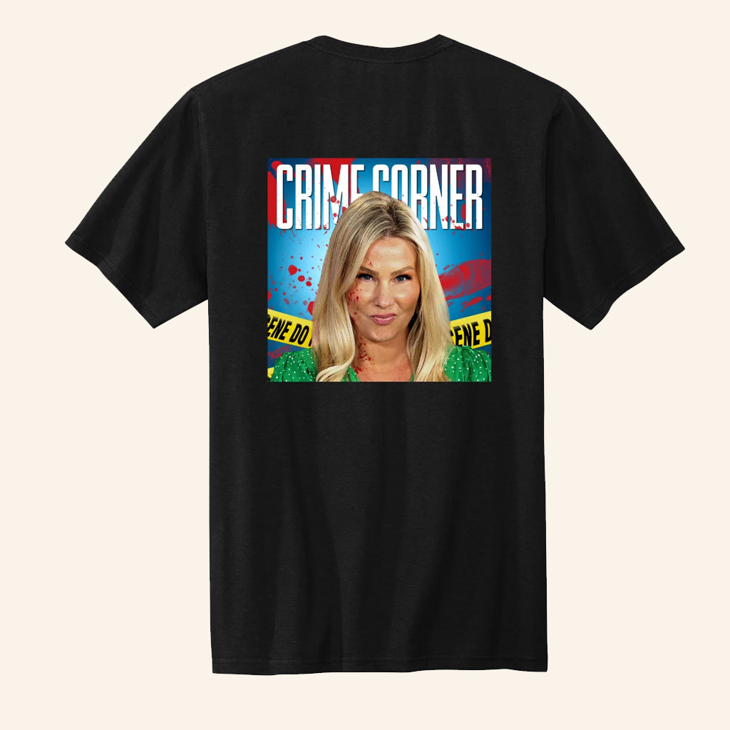 Crime Corner With Jessie Wiseman Black T-Shirt Unique Gifts For Brothers