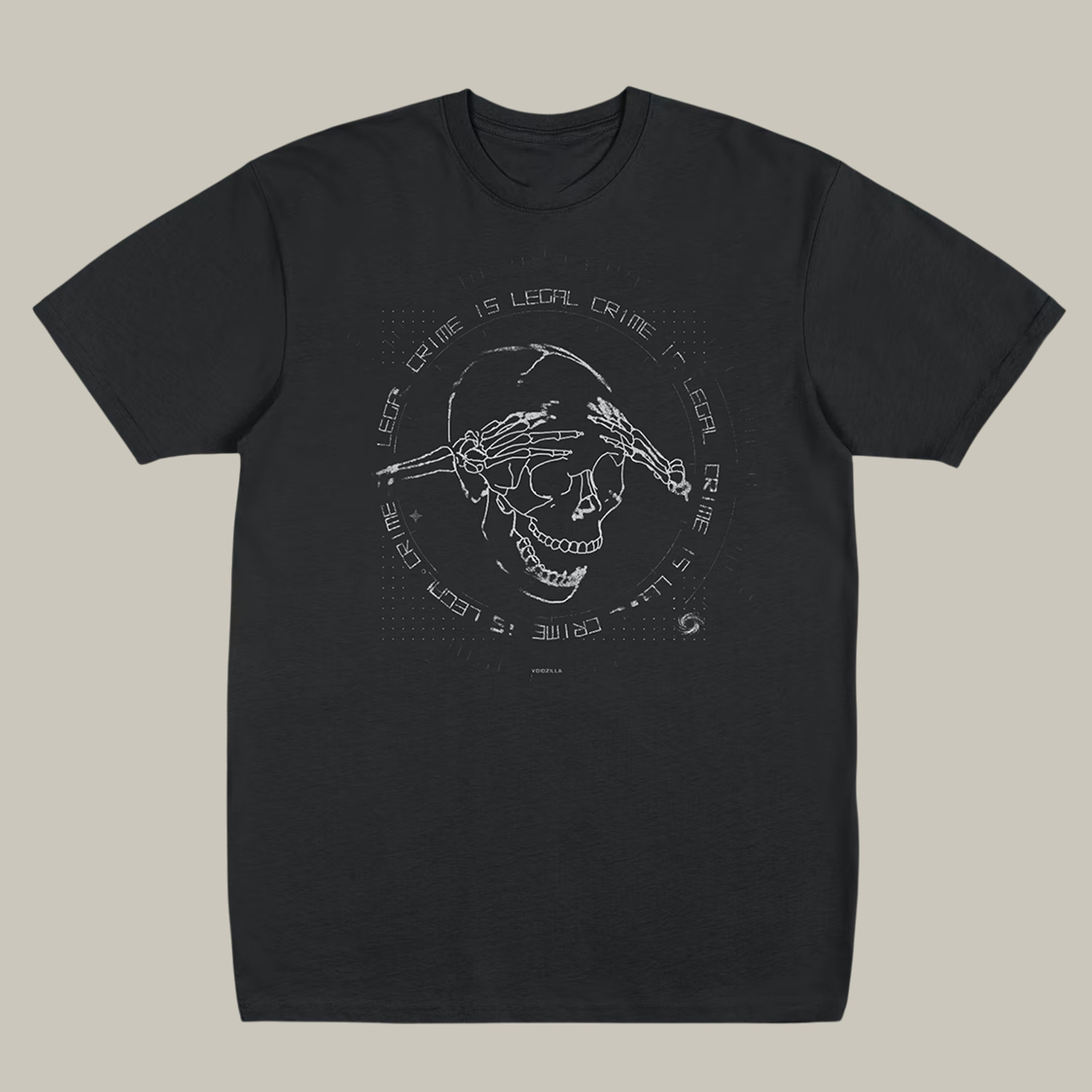 Crime Is Legal Funny Meme T-Shirt Funny Skull Themed Sarcastic Gifts For Men