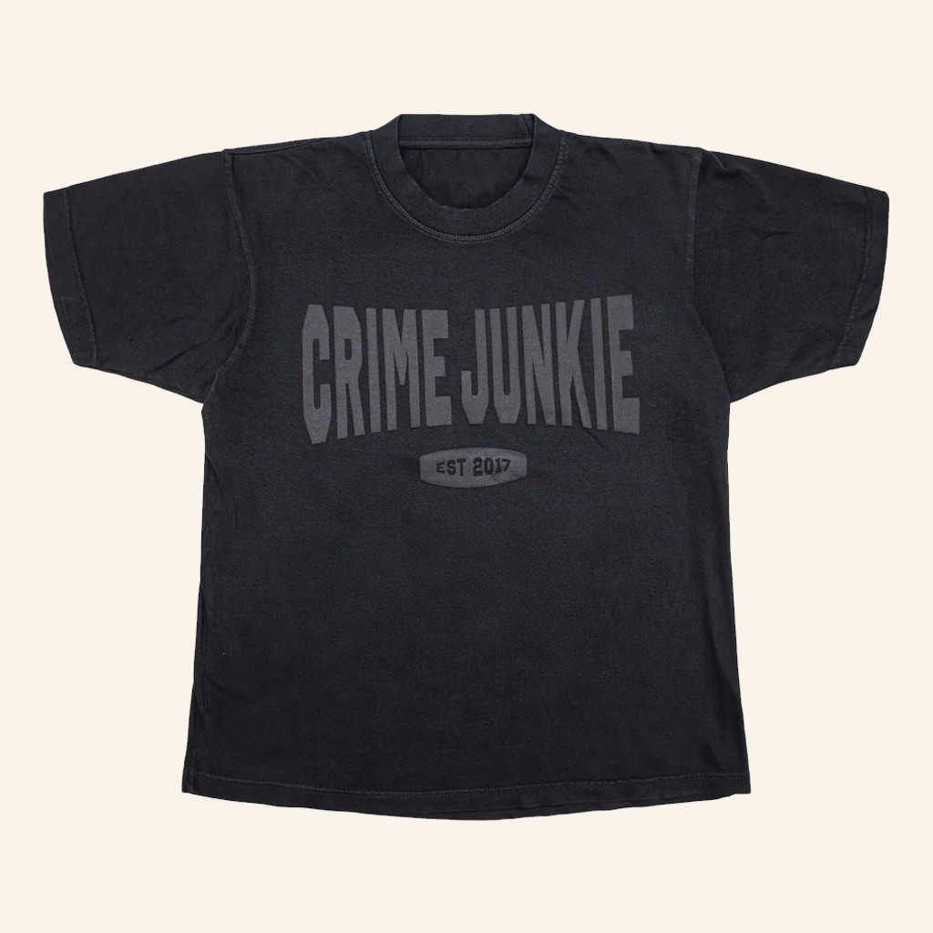 Crime Junkie Merch Crime Junkie EST 2017 T-Shirt Gift Ideas For Husband
