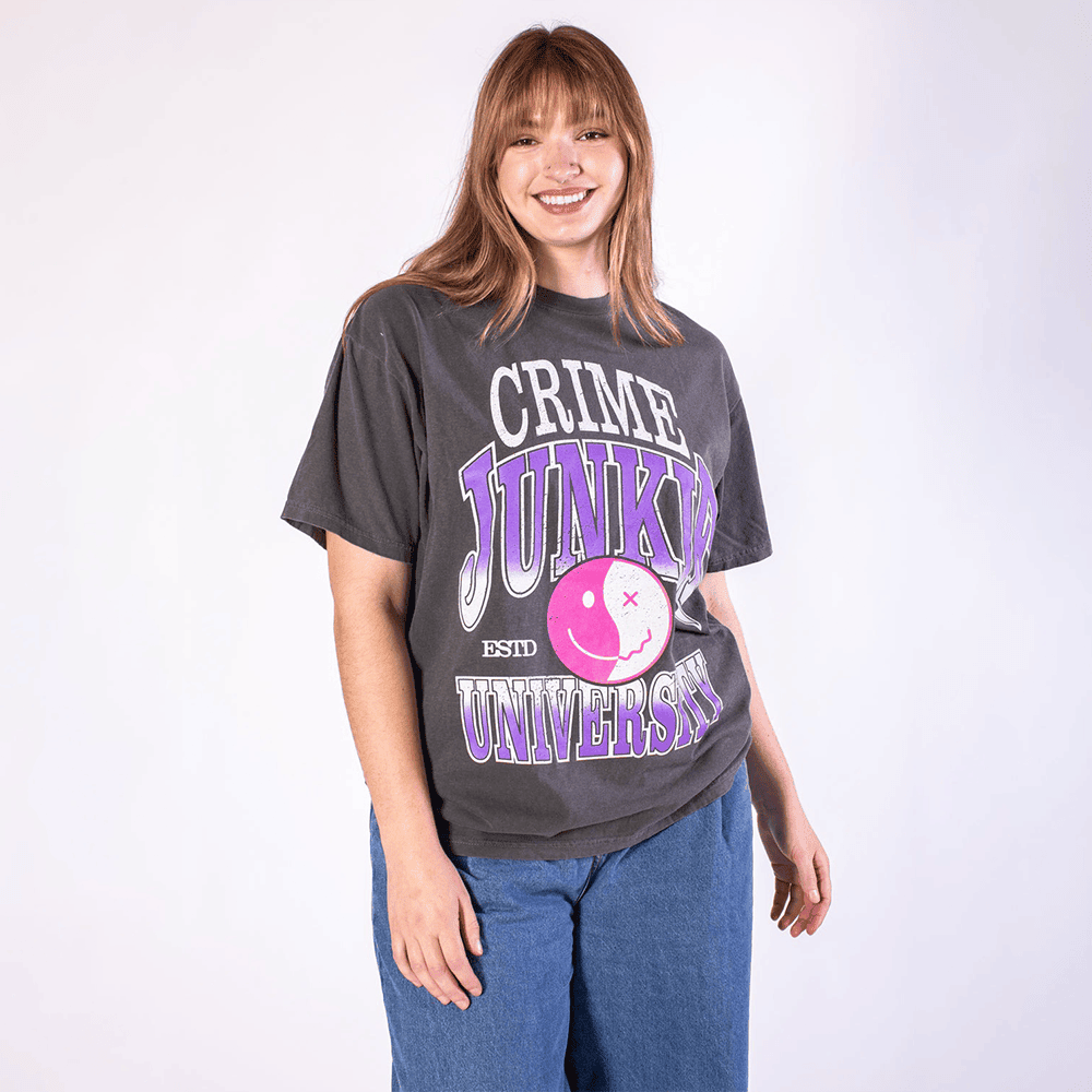 Crime Junkie Merch T-Shirt CJU Vintage Tee Gifts For Fan Birthday Gift for Husband Crime Junkie Merch T-Shirt CJU Vintage Tee Gifts For Fan Birthday Gift for Husband