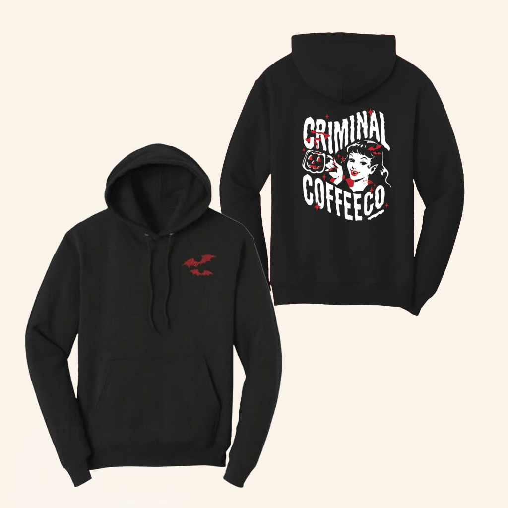 Criminal Coffee Merch Halloween Hoodie Spooky Season Clothes Gift For Sister Criminal Coffee Merch Halloween Hoodie Spooky Season Clothes Gift For Sister