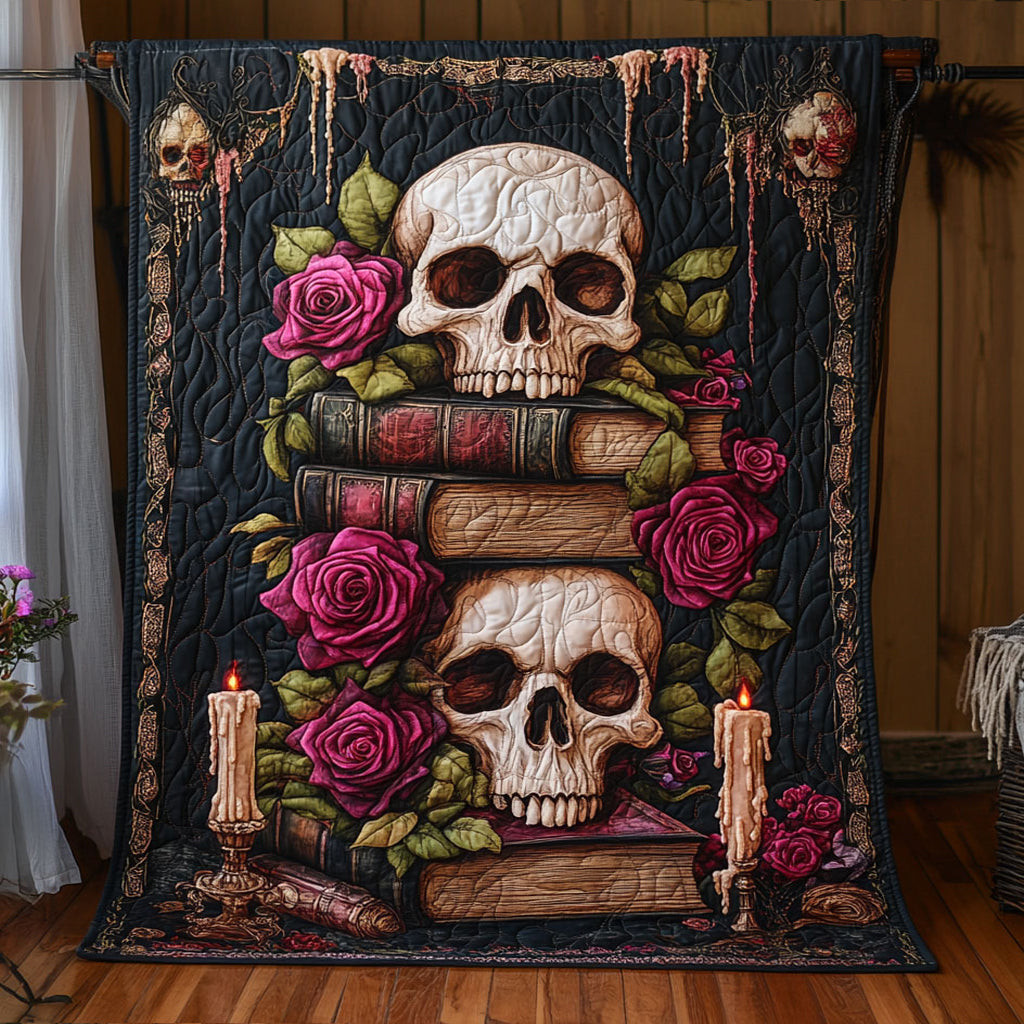 Crimson Candle Lore Quilt Perfect Halloween Decoration Gift For Friends and Family