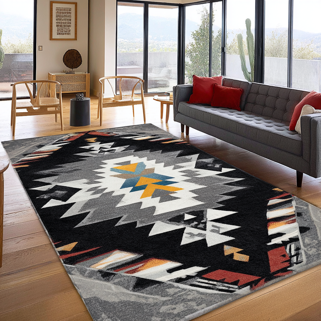 Crimson Echo Area Rug Front Door Idea Best Native American Gifts