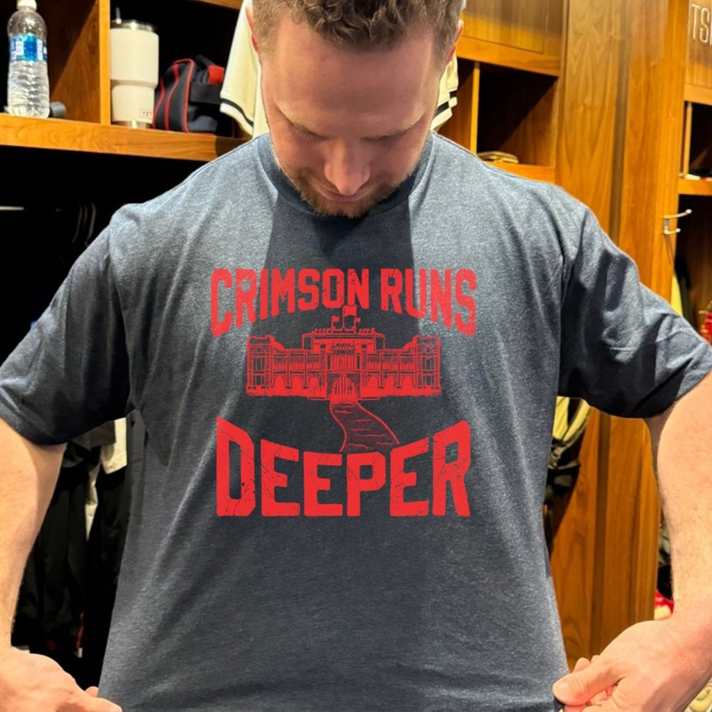 Crimson Runs Deeper Alabama Football T Shirt