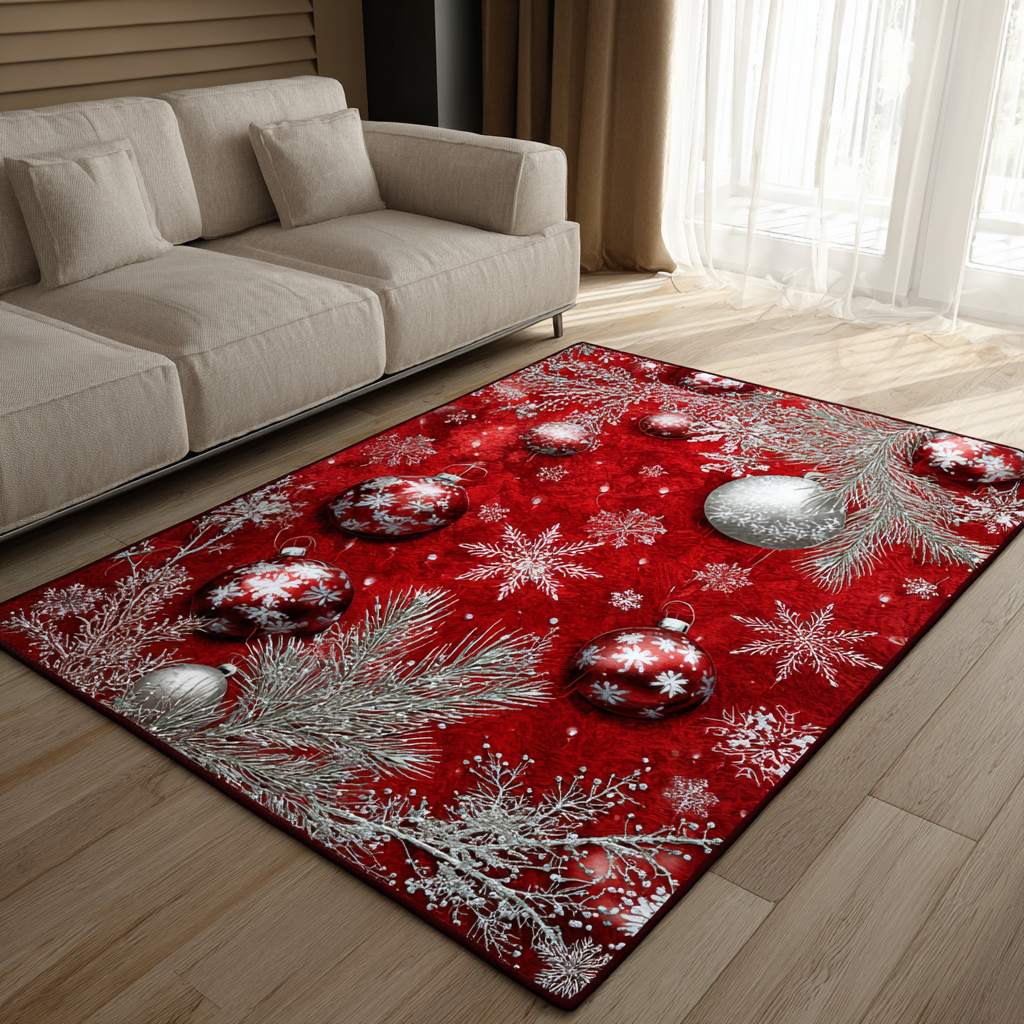 Crimson Spark Area Rug Entryway Decor Unique Christmas Gifts