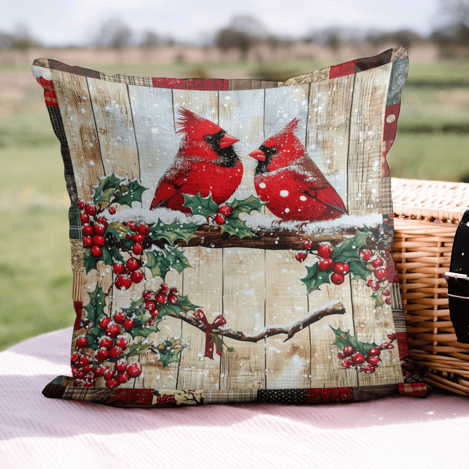 Crimson Wings Pillow Case Pillow Cover for Living Room Decor