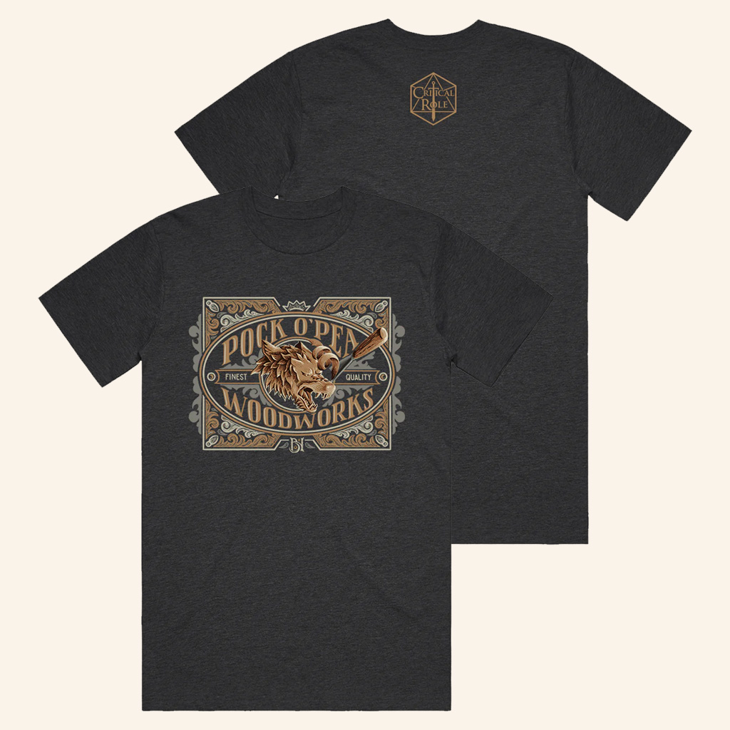 Critical Role Merch Chetney Pock O'Pea Woodworks T-Shirt Christmas Present For Dad Critical Role Merch Chetney Pock O'Pea Woodworks T-Shirt Christmas Present For Dad