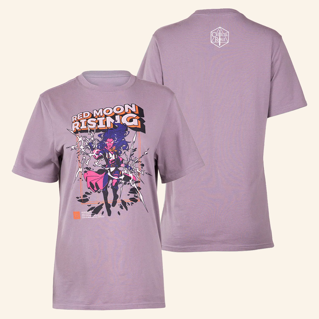 Critical Role Merch Imogen Temult Red Moon Rising T-Shirt Xmas Gift Ideas For Wife
