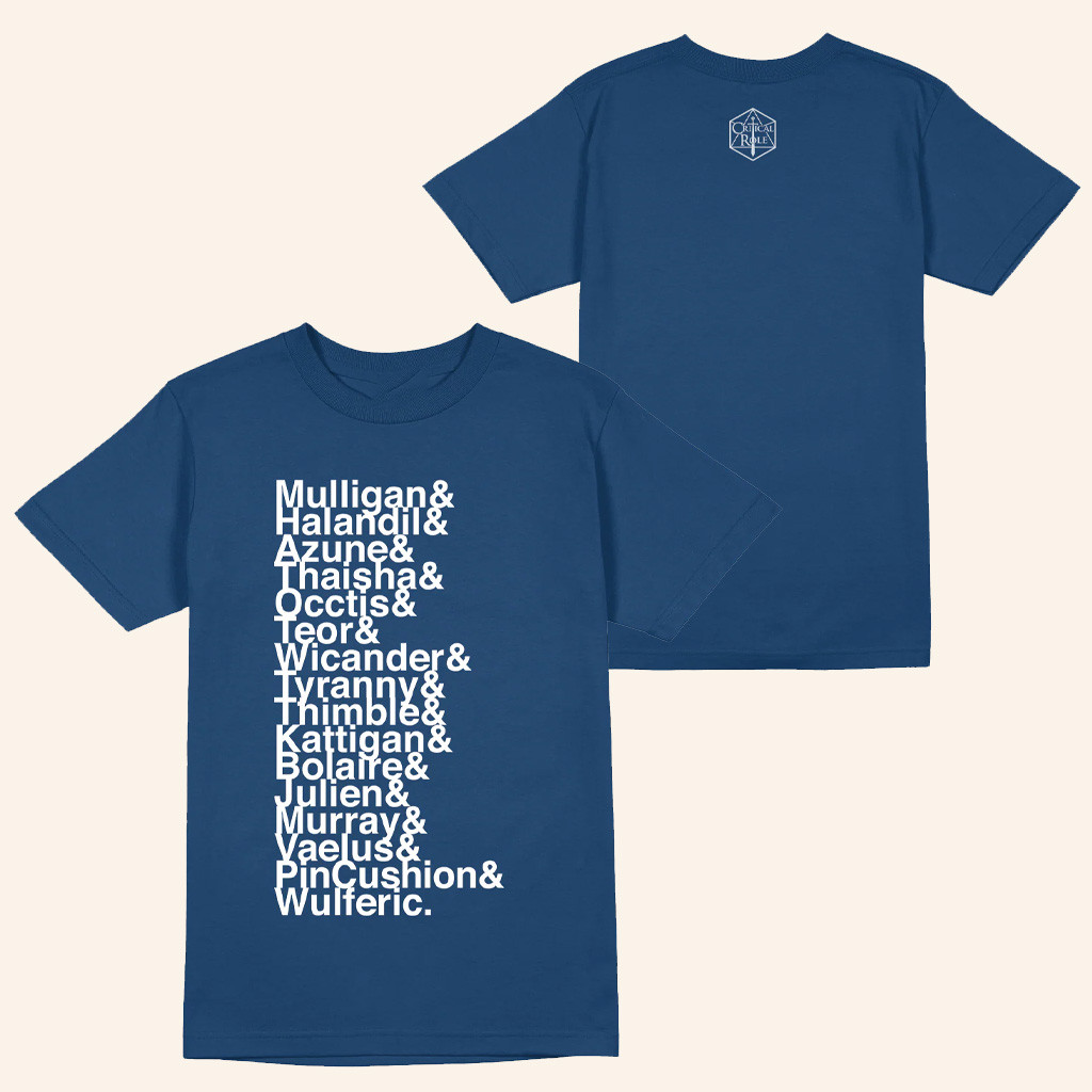 Critrole Merch Critical Role Campaign 4 Roll Call T-Shirt Xmas Gifts For Him