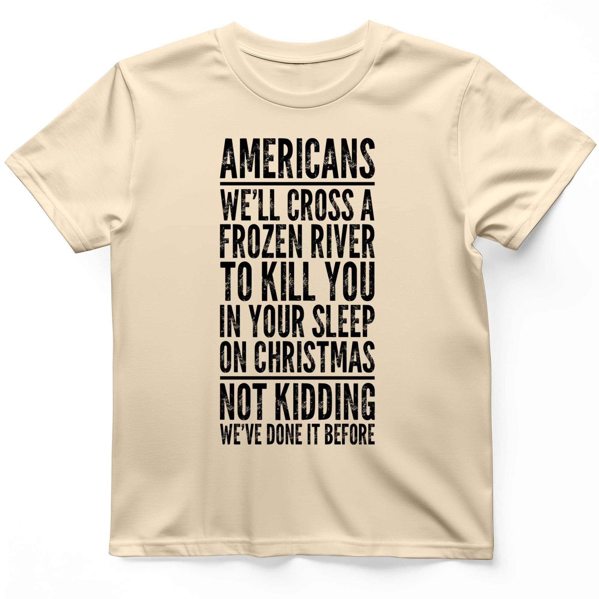 Cross A River On Xmas T-Shirt Adult Humor Shirt Gifts For Father