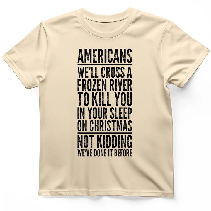 Cross A River On Xmas T Shirt Washington Delaware Tee Gift for History Lovers