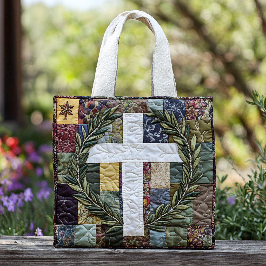 Cross of Hope Quilted Tote Bag Christian Christmas Gifts For Teachers