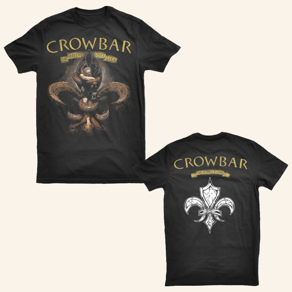 Crowbar Merch Crowbar Serpent Only Lies T-Shirt Present For Husband