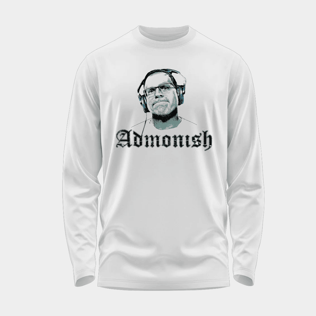Crowder Merch Admonish Long Sleeve Shirt White Unique Gifts For Friends