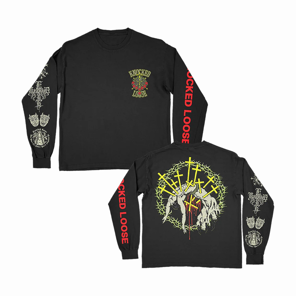 Crown Of Thorns Knocked Loose Long Sleeve Shirt Knocked Loose Apparel Music Fan Gift