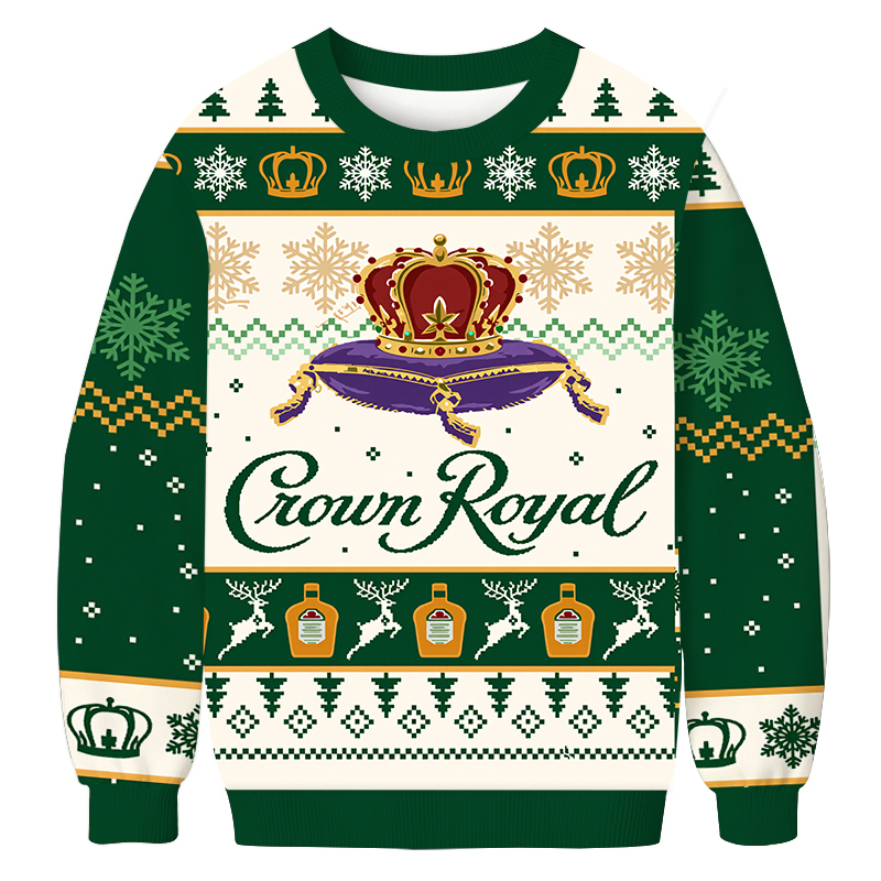 Crown Royal Reindeer Christmas Ugly Sweatshirt Christmas Party Novelty Sweater Gift Ideas Crown Royal Reindeer Christmas Ugly Sweatshirt Christmas Party Novelty Sweater Gift Ideas