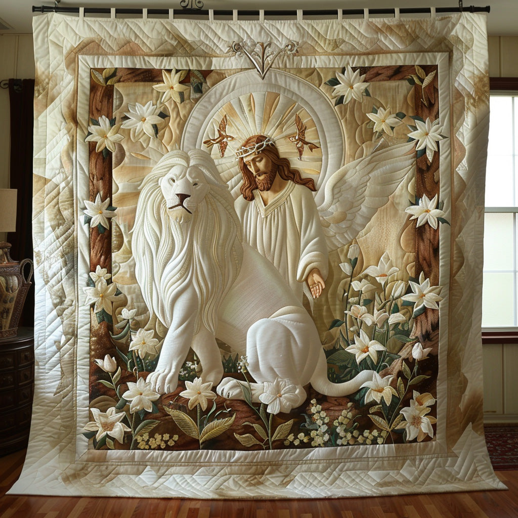 Crowned in Light Quilted Blanket Christmas Holiday Crow Gift Ideas