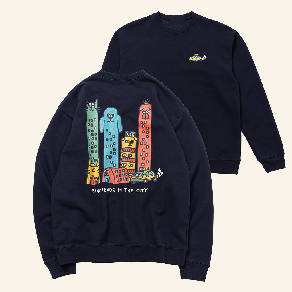 Cruddy Merch Bigwave Furiends In The City Sweatshirt Unique Gifts For Friends