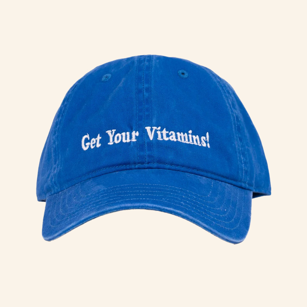 Cruddy Merch Bigwave Get Your Vitamins Embroidered Hat Gifts For Him