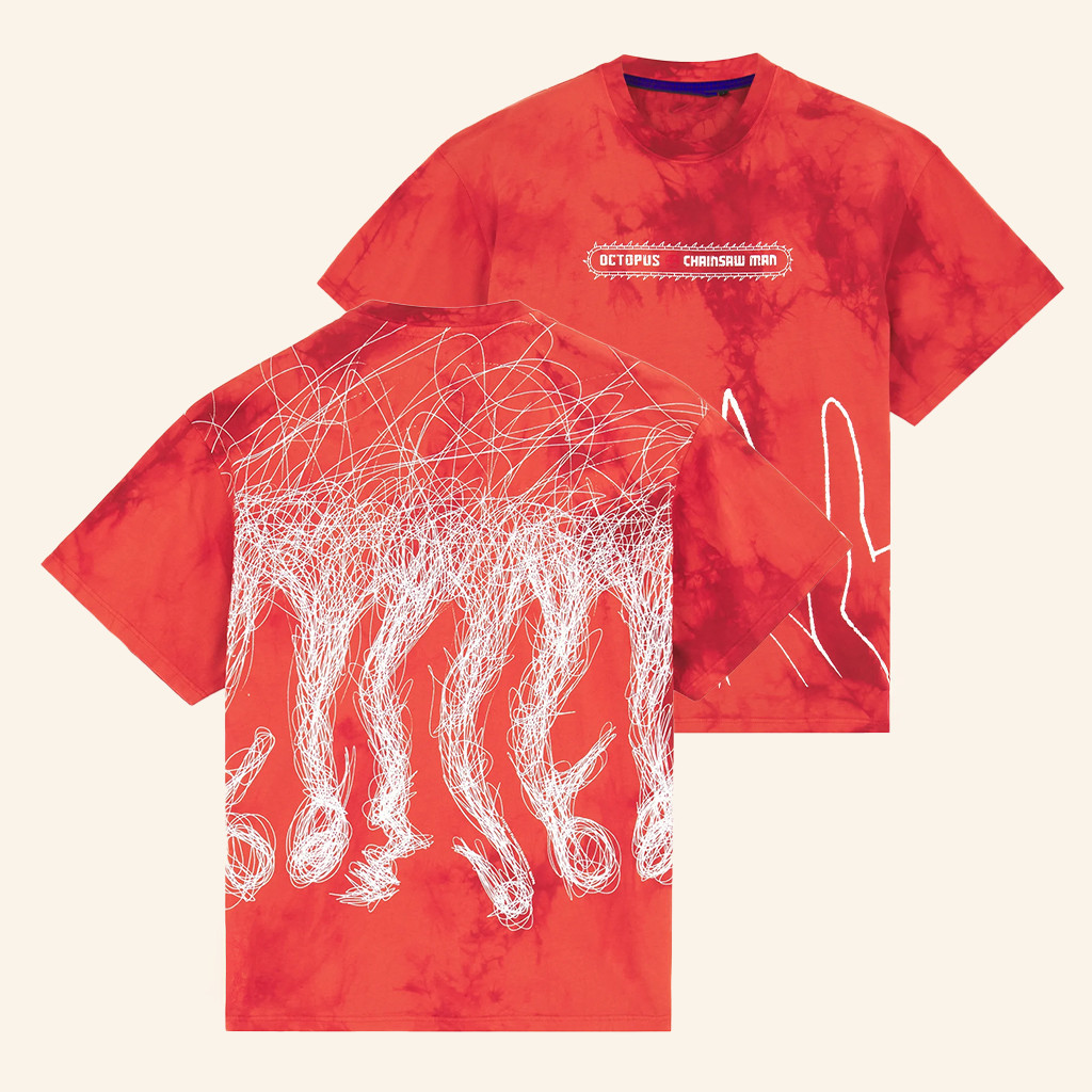 Crunchyroll Merch Chainsaw Man Octopus Power Horns T-Shirt Presents For Anime Lovers